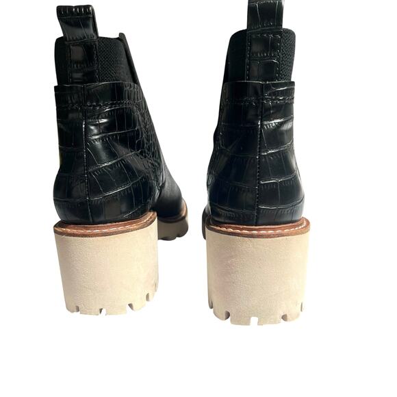 Dolce Vita H2O Chelsea Boots Croc Black & Cream - Picture 5 of 15